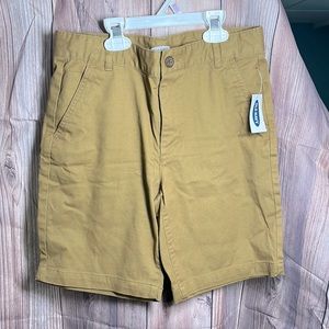 NWT - Built-In Flex Straight Twill Shorts for Boys (At Knee) 10pm is